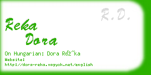 reka dora business card